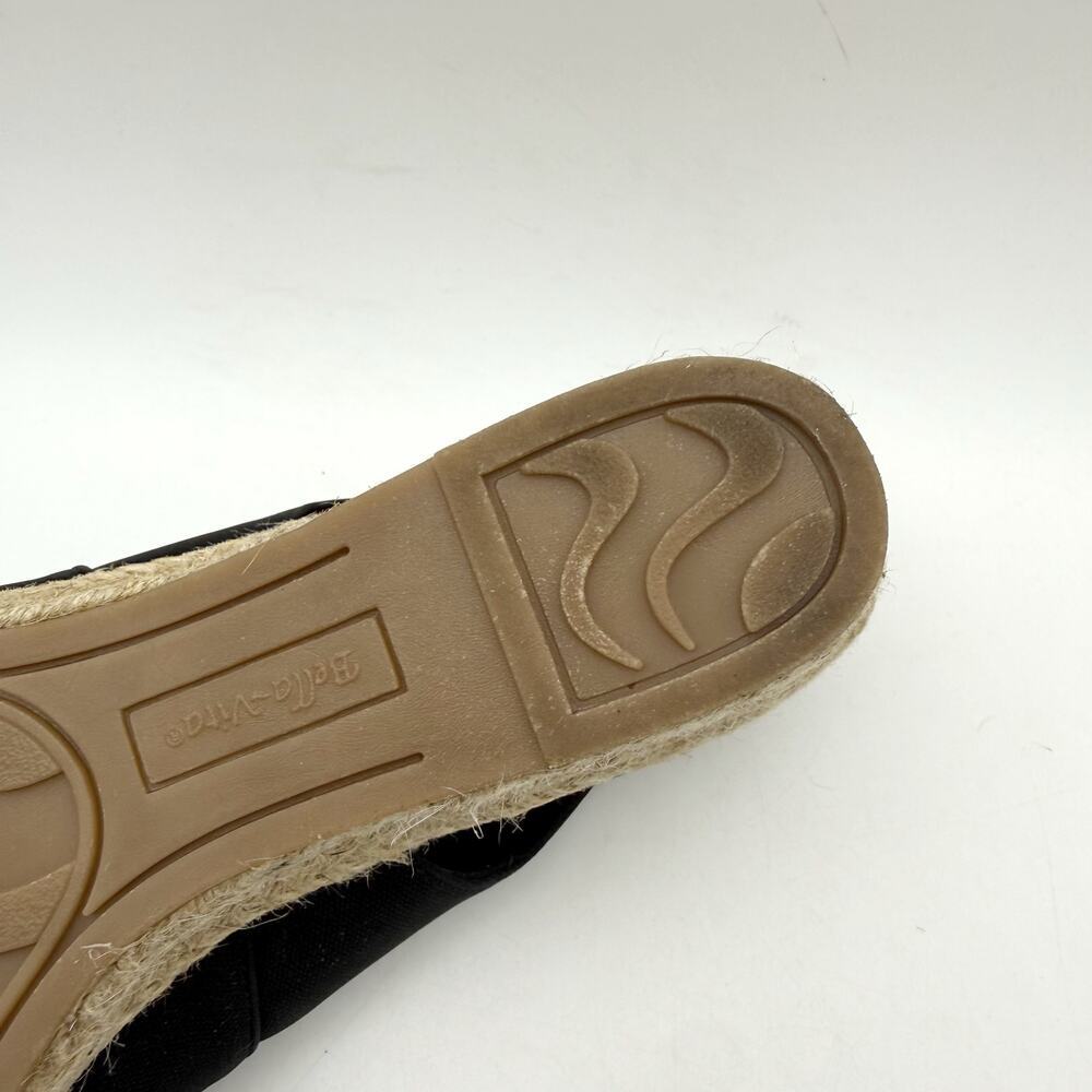 Bella Vita Black Knotted Slingback Espadrille Wedge Sandals - Picture 13 of 14